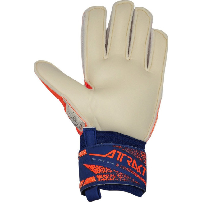 Перчатки вратарские Reusch Attrakt Solid 5570516 2500 г.9, бело-оранжевые