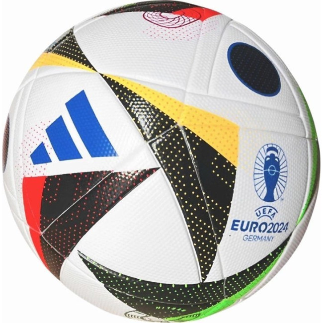 Мяч футбольный Adidas Euro24 Fussballiebe League IN9367 размер 5, бело-черный