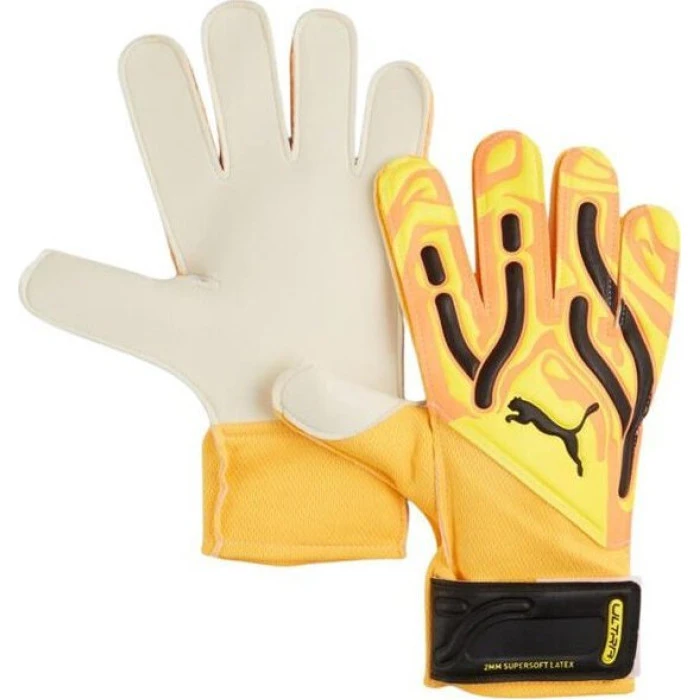 Перчатки вратарские Puma Ultra Play RC 41862 09 г.9, желто-белые