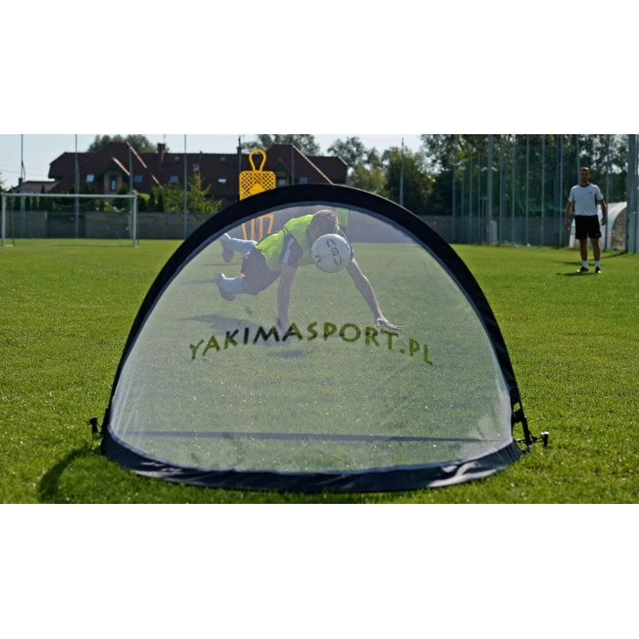 Ворота футбольные Yakimasport POP-UP 120 х 80 см, черно-белые