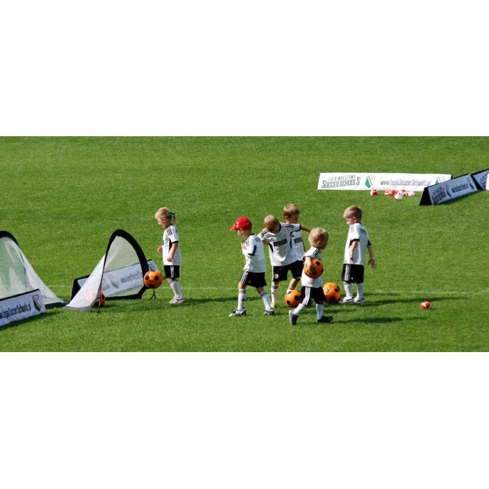 Ворота футбольные Yakimasport POP-UP 120 х 80 см, черно-белые