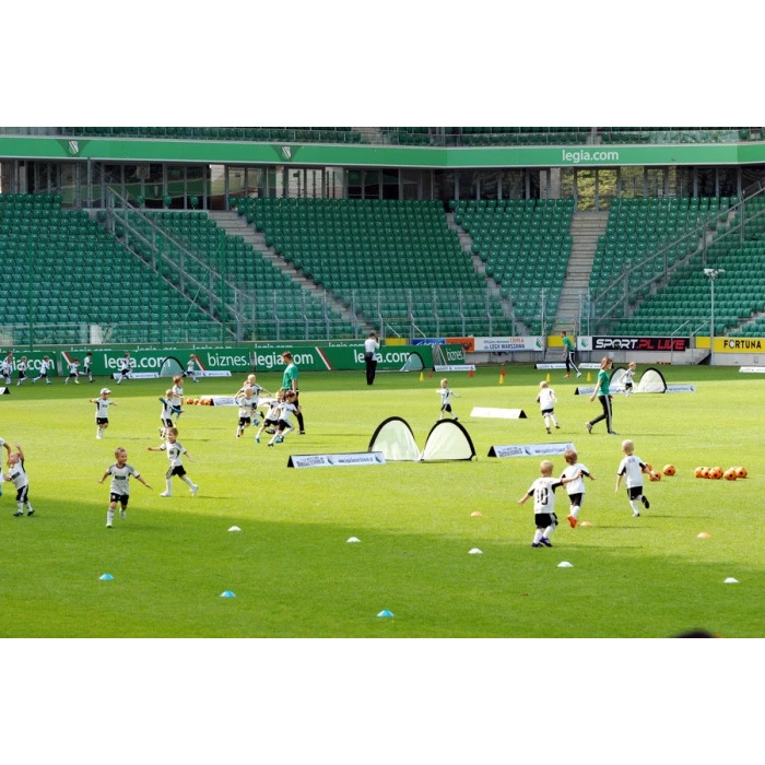 Ворота футбольные Yakimasport POP-UP 120 х 80 см, черно-белые