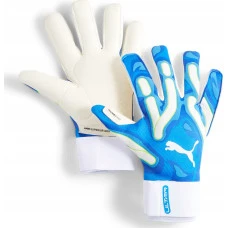 Перчатки вратарские Puma Ultra Ultimate Hybrid Sun 41858 02 р.10,5, голубовато-белые