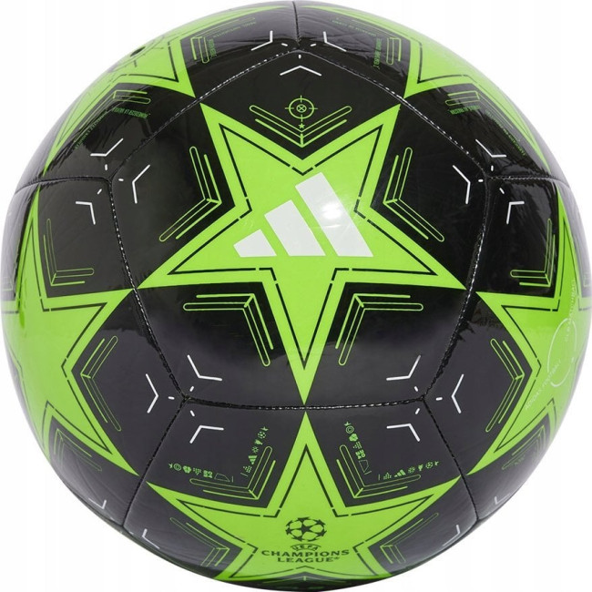 Мяч футбольный Adidas UCL Club IX4067 размер 5, черно-зеленый
