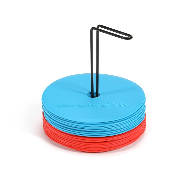 Плоские полевые маркеры (маркировочные коврики) – набор из 20 шт, синий и красный.