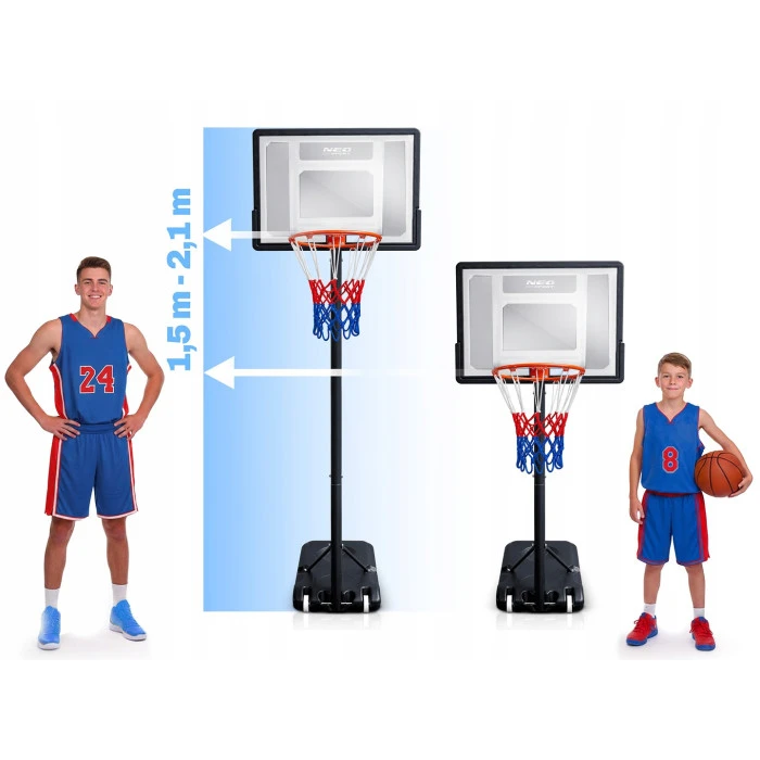 Стойка для баскетбола Neo-Sport NS-280 150-210 см, черная