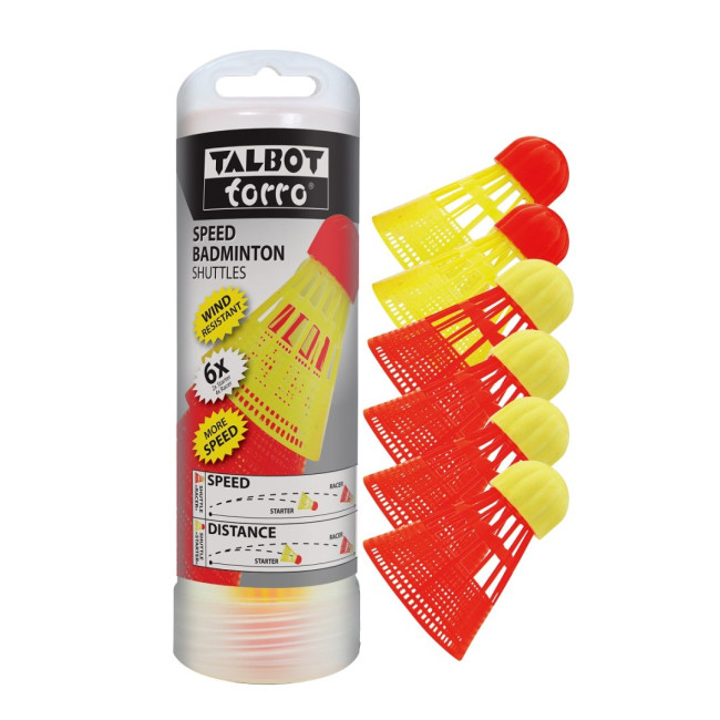 Воланы Speed ​​Badminton TALBOT TORRO 6 шт