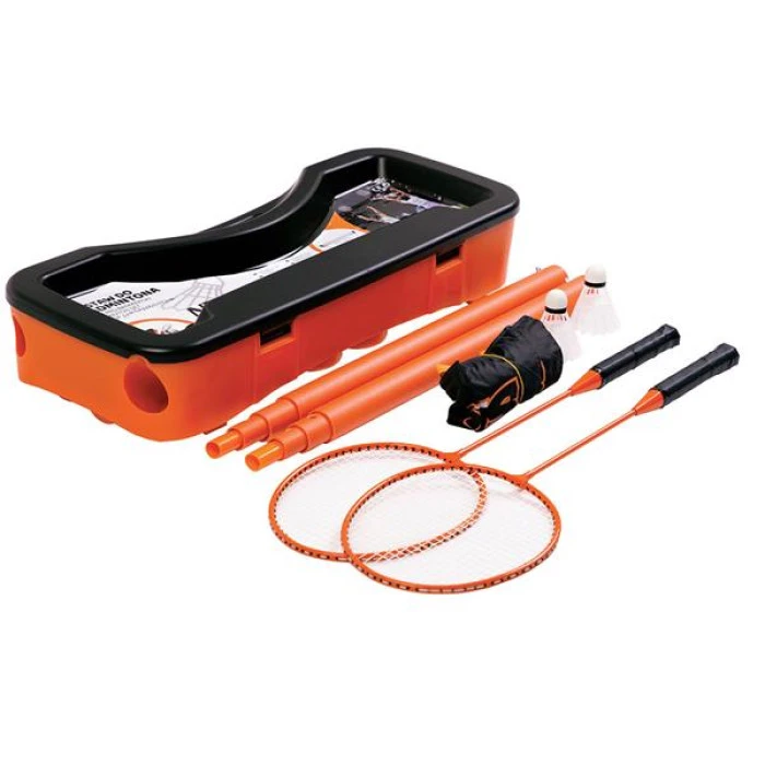 Набор для бадминтона 2 ракетки + 2 волана + сетка + чехол NILS ZSB1