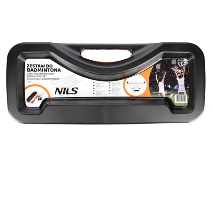 Набор для бадминтона 2 ракетки + 2 волана + сетка + чехол NILS ZSB1