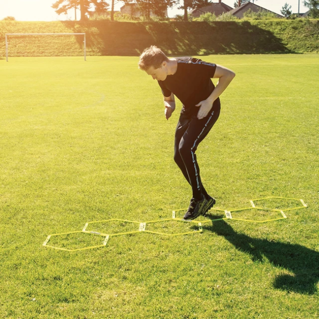 Шестиугольная координационная лестница для упражнений inSPORTline HexLed