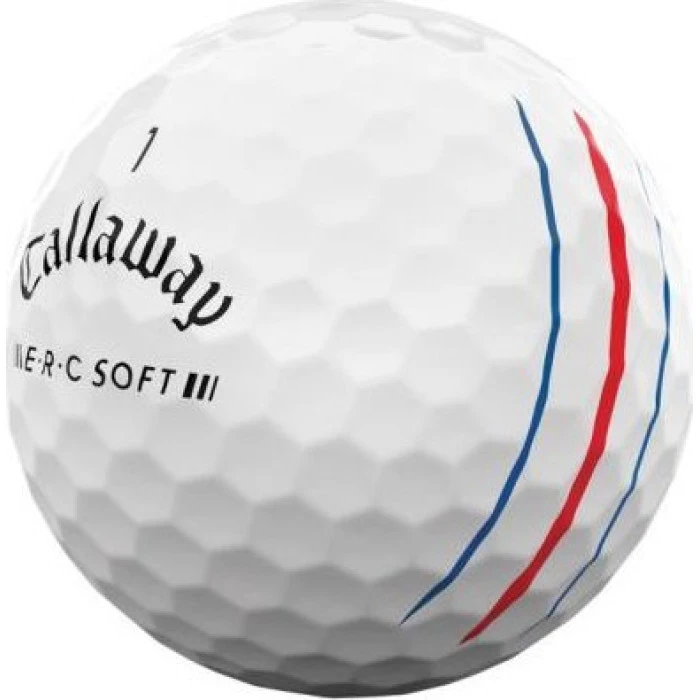 М'ячі для гольфу Callaway ERC Soft Triple Track 2023 3 шт, білі