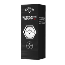 Мячи для гольфа Callaway Chrome Soft X 3шт, белые