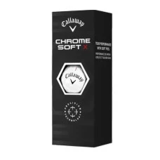М'ячі для гольфу Callaway Chrome Soft X 3 шт, білі