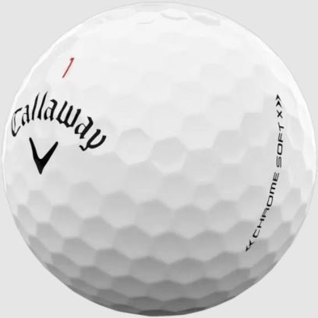 Мячи для гольфа Callaway Chrome Soft X 3шт, белые