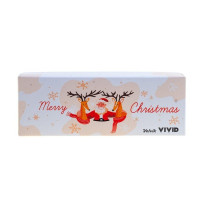 Мячи для гольфа Volvik Christmas 2 шт, бело-оранжевый