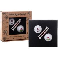 Мячи для гольфа Toma Merry Christmas 2 шт, белые