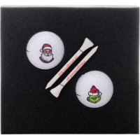 Мячи для гольфа Toma Merry Christmas 2 шт, белые