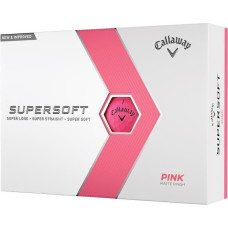 Мячи для гольфа Callaway Supersoft 12 шт, розовые