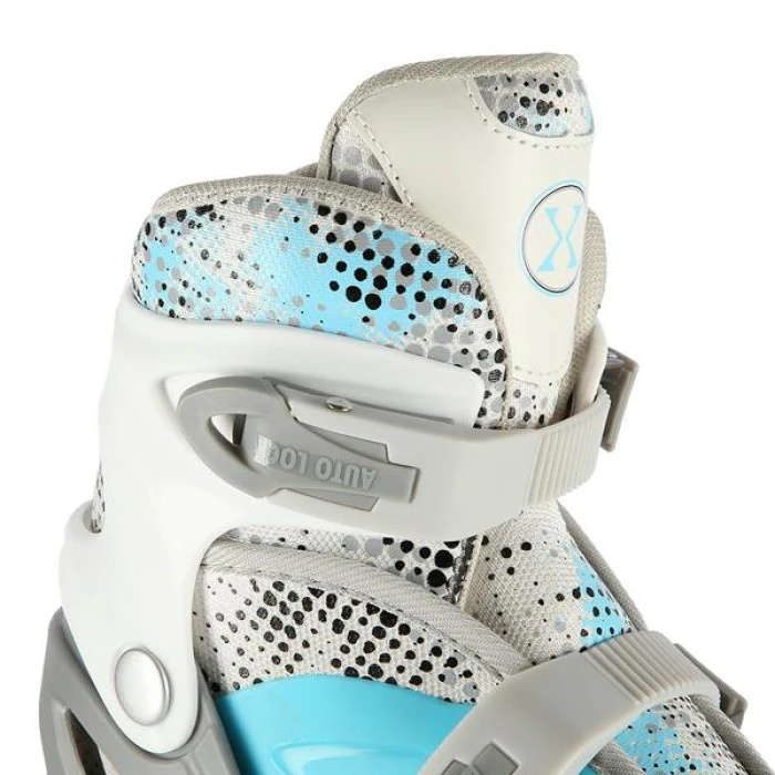 Ролики/Катки NH18331 4в1 NILS EXTREME - размер M (35-38)/ голубые