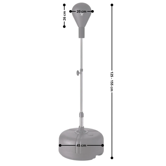 Груша боксерська inSPORTline Antedel 26990, чорна