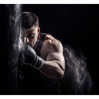 Комплект боксерских перчаток Movit + боксерский мешок 25 кг