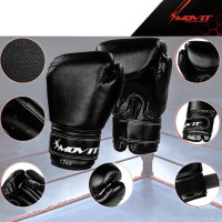 Комплект боксерских перчаток Movit + боксерский мешок 25 кг