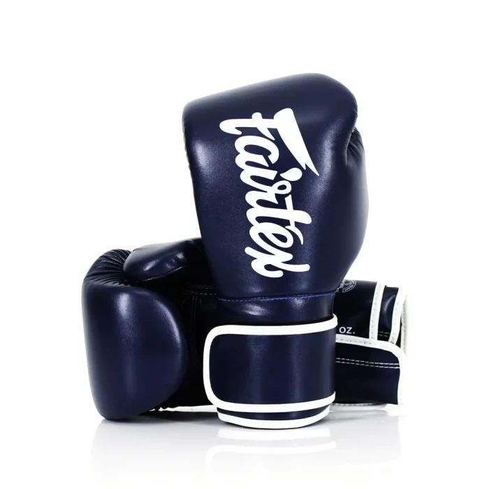 Рукавички боксерські з бинтами Fairtex BGV14 16 унцій, темно-сині