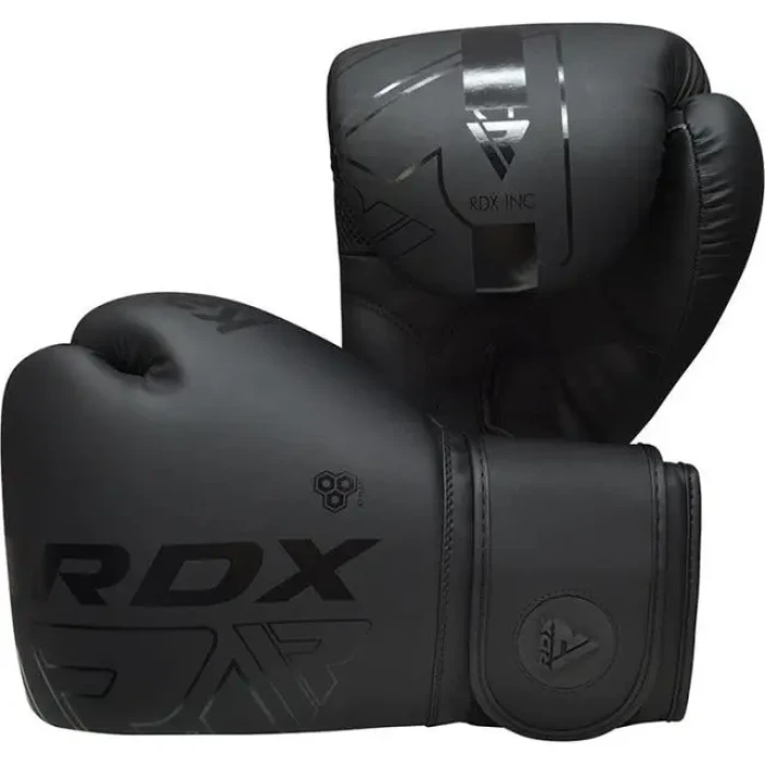 Перчатки боксерские с капой RDX F6 Kara Matte размер 14 унций, черные