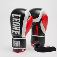 Рукавички боксерські з капою Leone GN333 LOGO WACS розмір 10 унцій, чорні