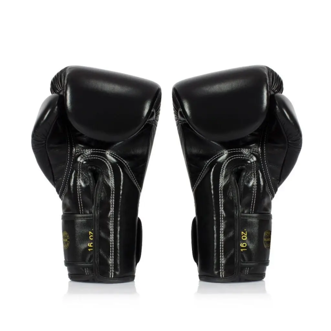 Перчатки боксерские с бинтами Fairtex BGVG1 размер 10 унций, черные