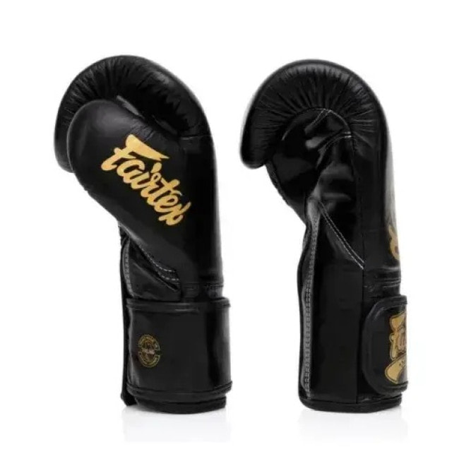 Перчатки боксерские с бинтами Fairtex BGVG1 размер 10 унций, черные