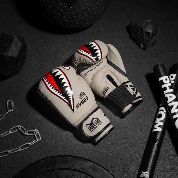 Перчатки боксерские с капой Phantom Fight Squad 16 унций, бежевый