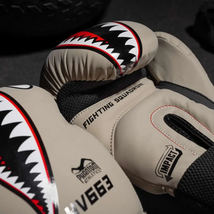 Перчатки боксерские с капой Phantom Fight Squad 16 унций, бежевый