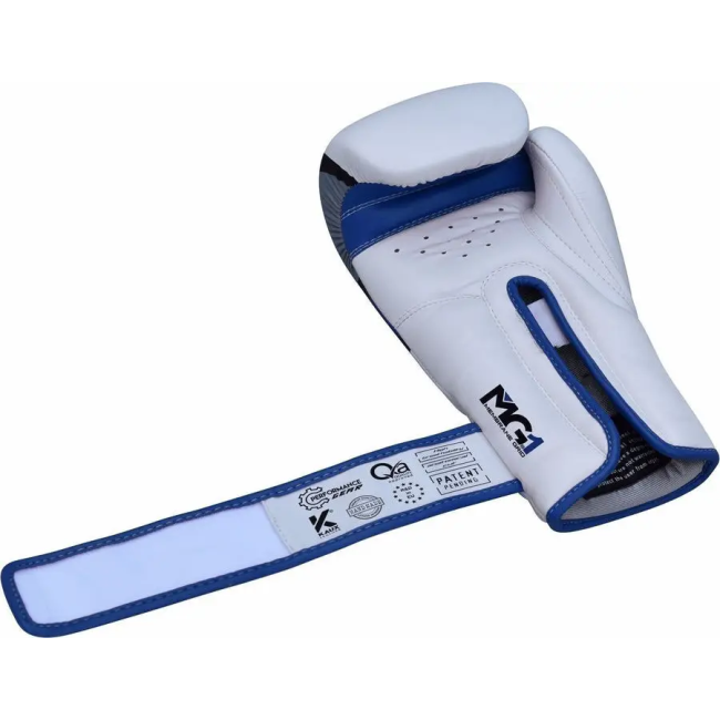 Рукавички боксерські з капою RDX F7 Ego розмір 12 унцій, біло-сині