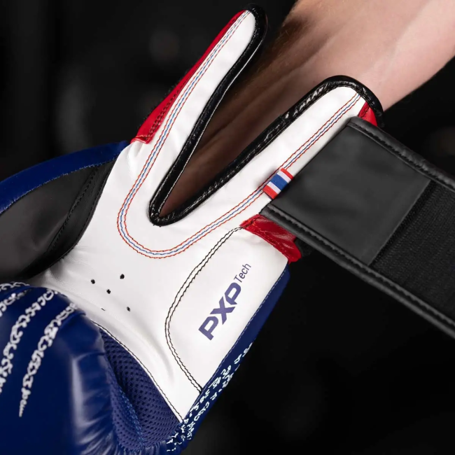 Рукавички боксерські з бинтами Phantom Muay Thai 14 унцій, сині