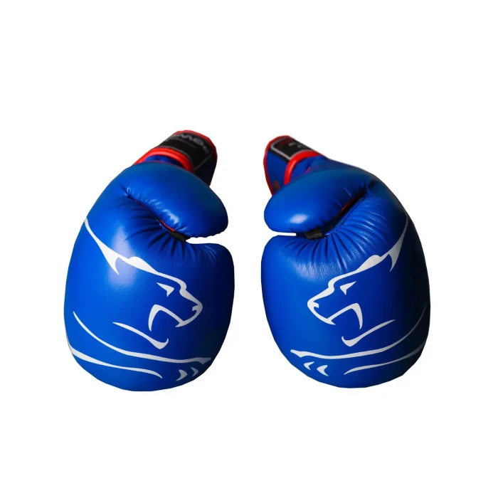 Перчатки боксерские PowerPlay 3018 Jaguar 14 унций, синие