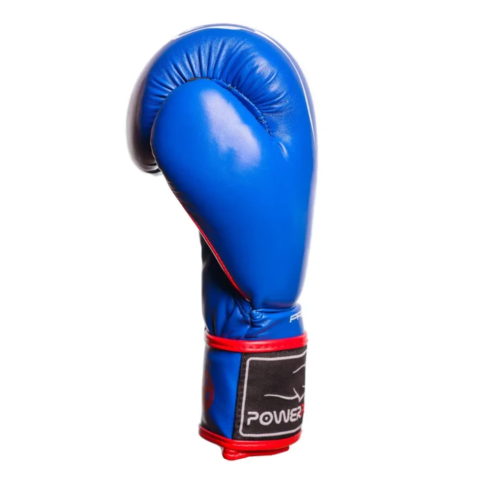 Перчатки боксерские PowerPlay 3018 Jaguar 14 унций, синие
