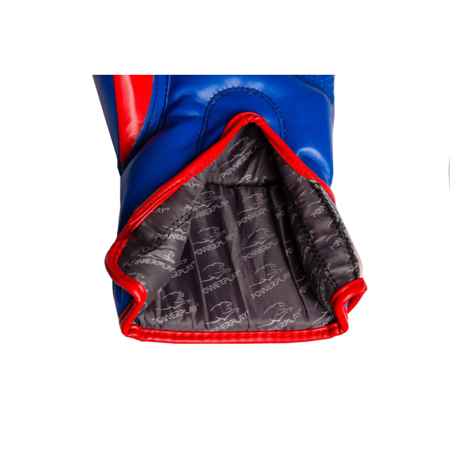 Перчатки боксерские PowerPlay 3018 Jaguar 14 унций, синие