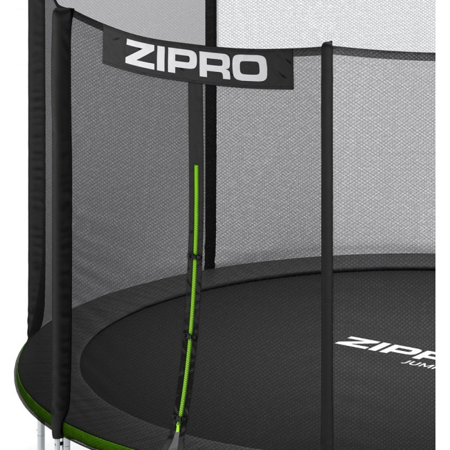 Батут Zipro Jump Pro с наружной сеткой 6 футов 183 см черно-зеленый