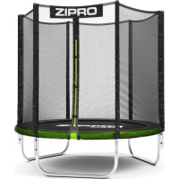 Батут Zipro Jump Pro с наружной сеткой 6 футов 183 см черно-зеленый