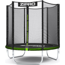 Батут Zipro Jump Pro с наружной сеткой 6 футов 183 см черно-зеленый