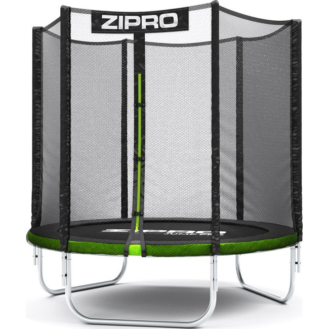 Батут Zipro Jump Pro с наружной сеткой 6 футов 183 см черно-зеленый