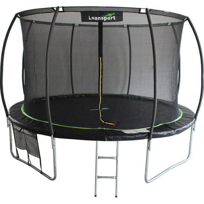 Батут Lean Sport 8344 с внутренней сеткой 10 футов 305 см черный
