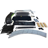 Батут Lean Sport 8344 с внутренней сеткой 10 футов 305 см черный