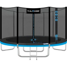 Батут THUNDER OUTSIDE PRO с наружной сеткой 14 футов 427 см черно-голубой