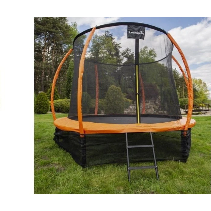 Батут Lean Sport Best з внутрішньою сіткою 12 футів 366 см помаранчевий
