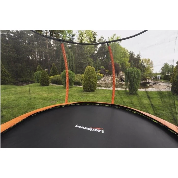 Батут Lean Sport Best з внутрішньою сіткою 12 футів 366 см помаранчевий