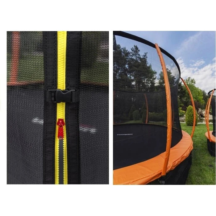 Батут Lean Sport Best з внутрішньою сіткою 12 футів 366 см помаранчевий