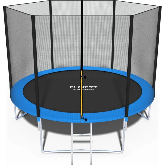Батут Funfit 846 с наружной сеткой 10 футов 312 см синий