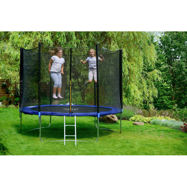 Батут Funfit 846 с наружной сеткой 10 футов 312 см синий